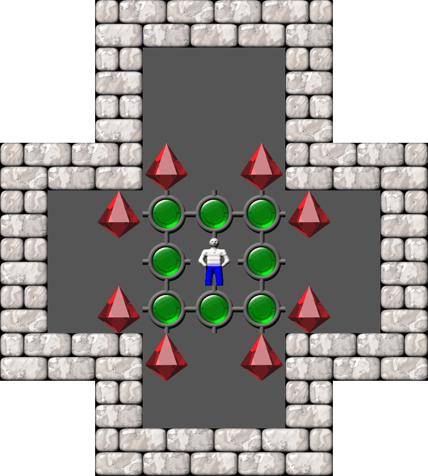 Sokoban Sasquatch 01 Arranged level 15